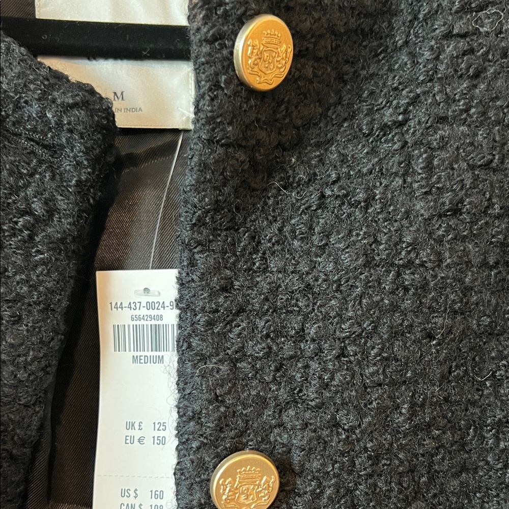 Abercrombie Women's Black Tweed Jacket - Picture 3 of 3